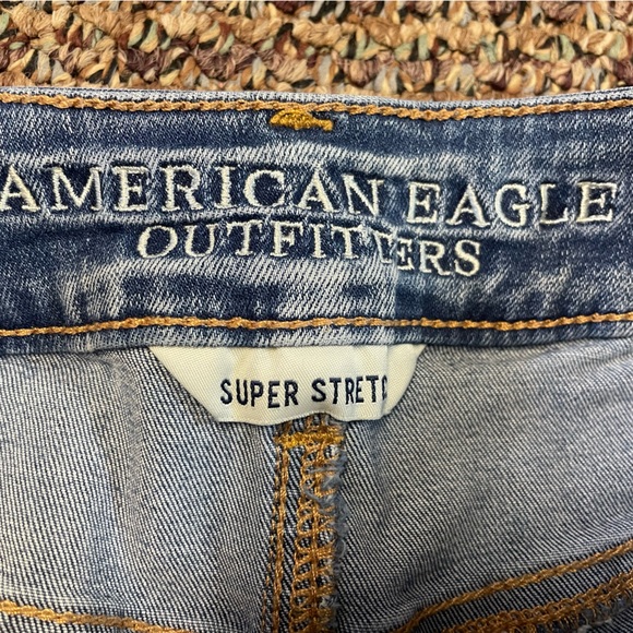 American Eagle Hi-Rise Shortie Jean Shorts, Size 0 - Picture 3 of 5